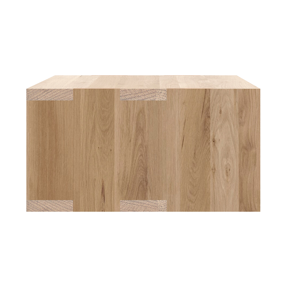 Table de chevet murale flottante scandinave en bois massif pour chambre à coucher