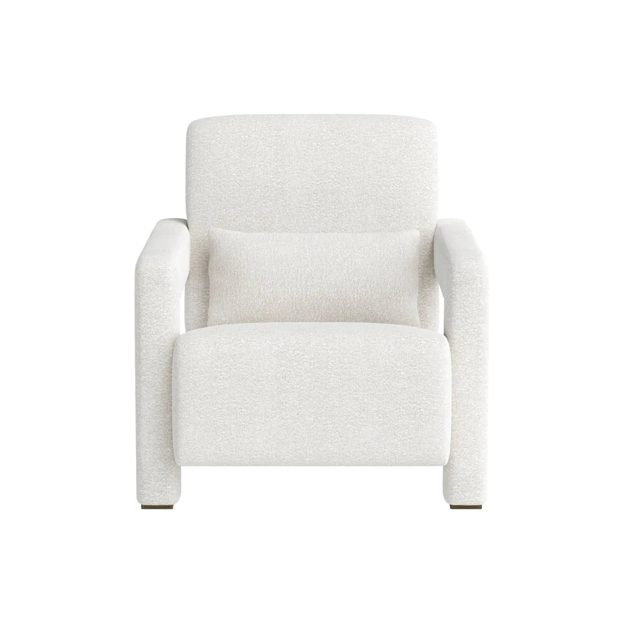Chaise longue inclinable en bouclette et acier doré antique avec accoudoirs sculptés pour salon