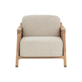Fauteuil de salon artisanal en chêne massif et cuir nubuck avec détails cloutés et pieds dorés pour salon