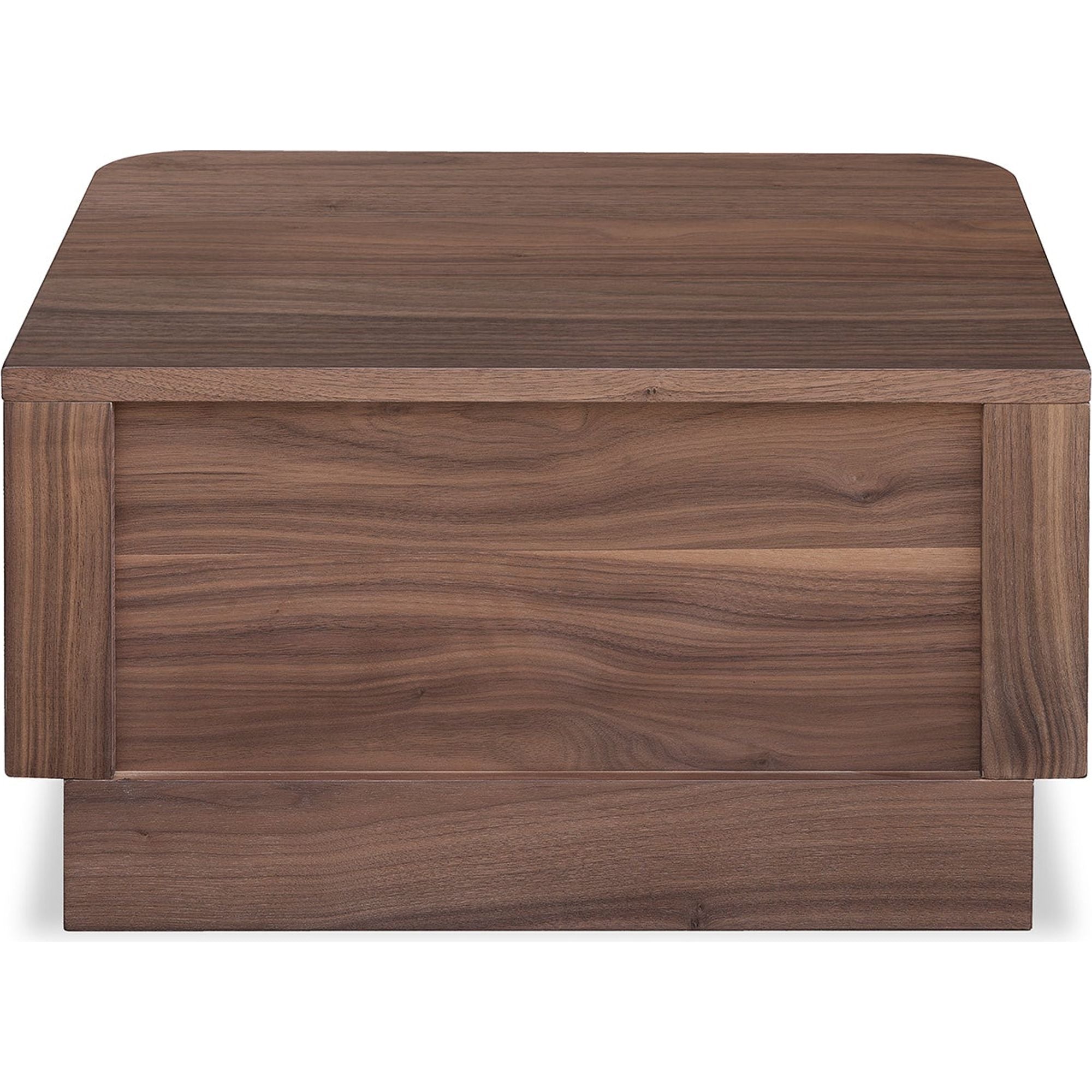 Table de chevet ronde en bois massif avec deux tiroirs, sans montage, pour chambre à coucher