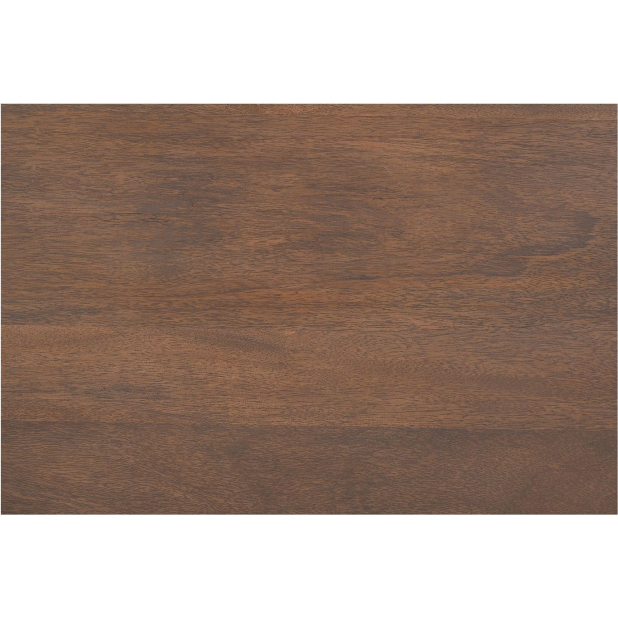 Table de chevet Shaker en bois de manguier avec bord festonné et poignées en laiton massif pour chambre à coucher