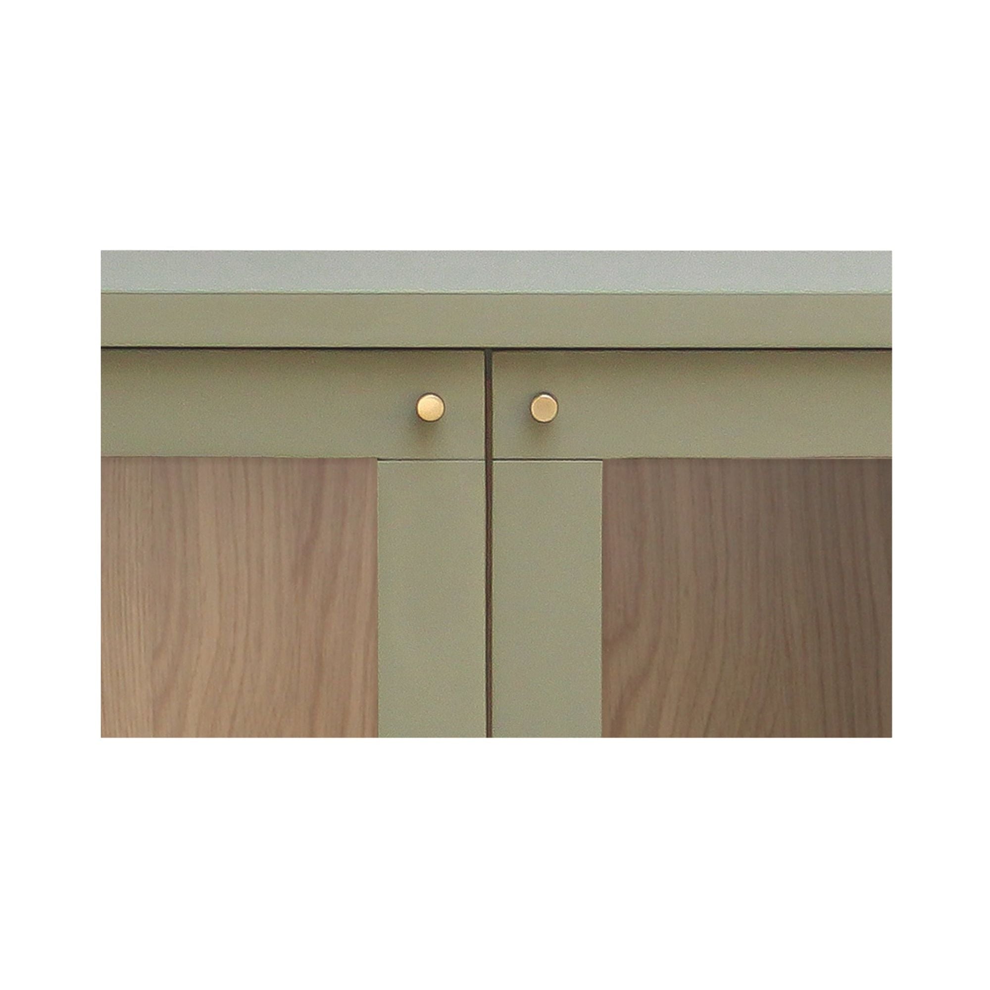 Armoire classique en bois d'hévéa et polyester rembourrée avec cadre à quatre montants pour chambre à coucher
