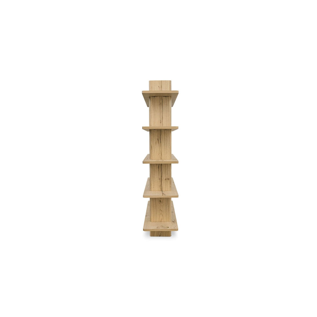 Grande bibliothèque classique en chêne massif et placage de chêne avec bordure bullnose et détails arrondis pour bureau ou salon