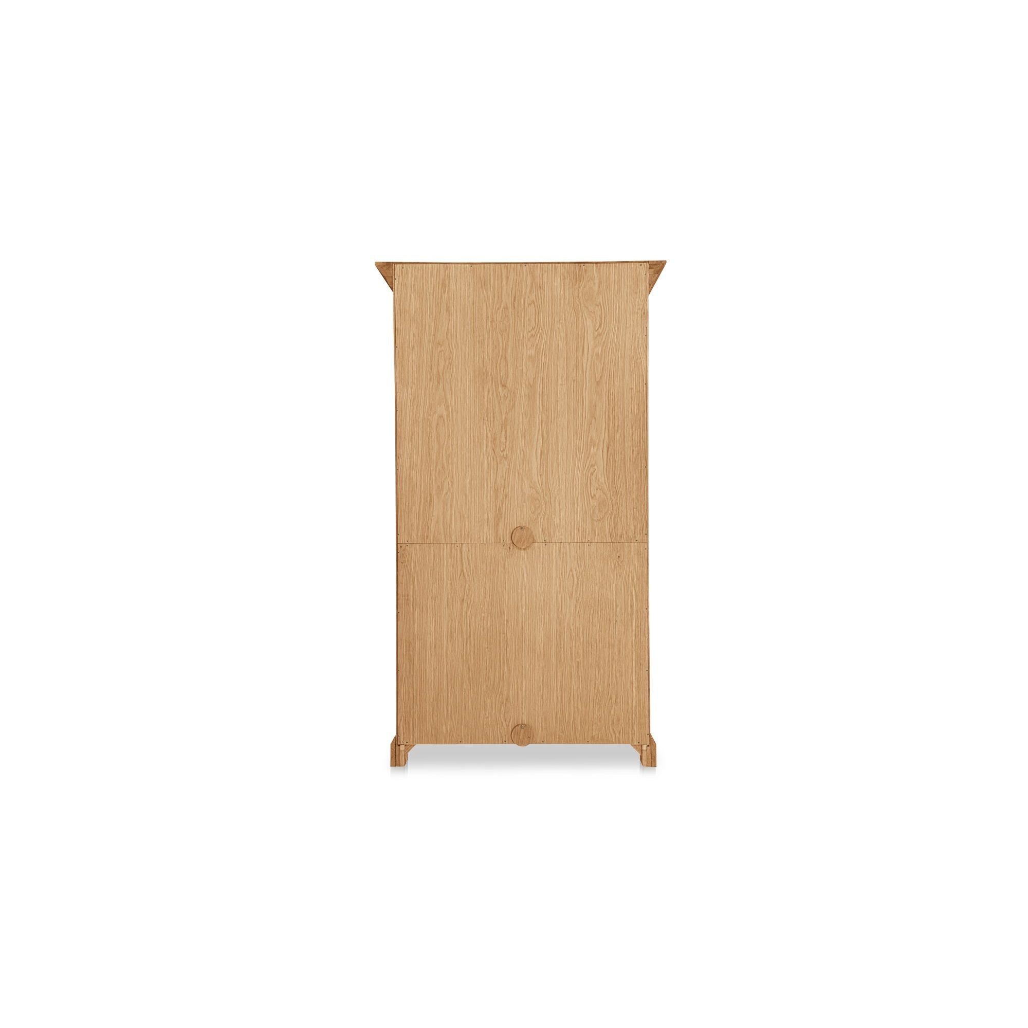 Meuble haut en bois massif naturel avec silhouette épurée pour salon ou couloir