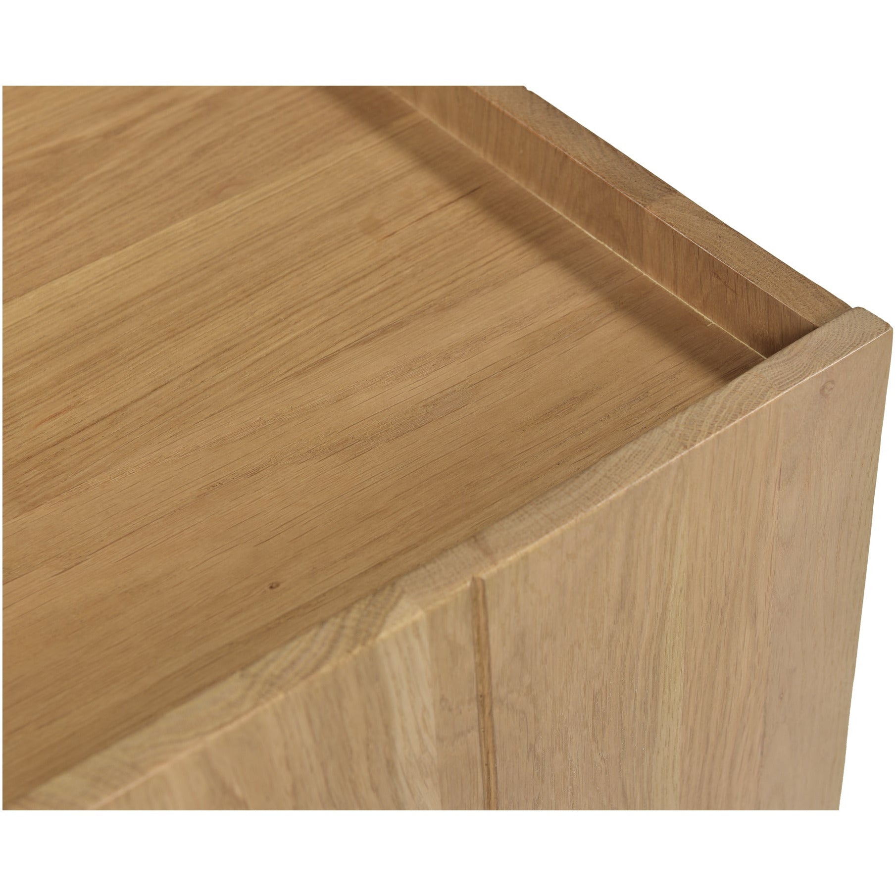 Table de chevet contemporaine en chêne massif avec meuble à porte unique magnétique pour chambre à coucher