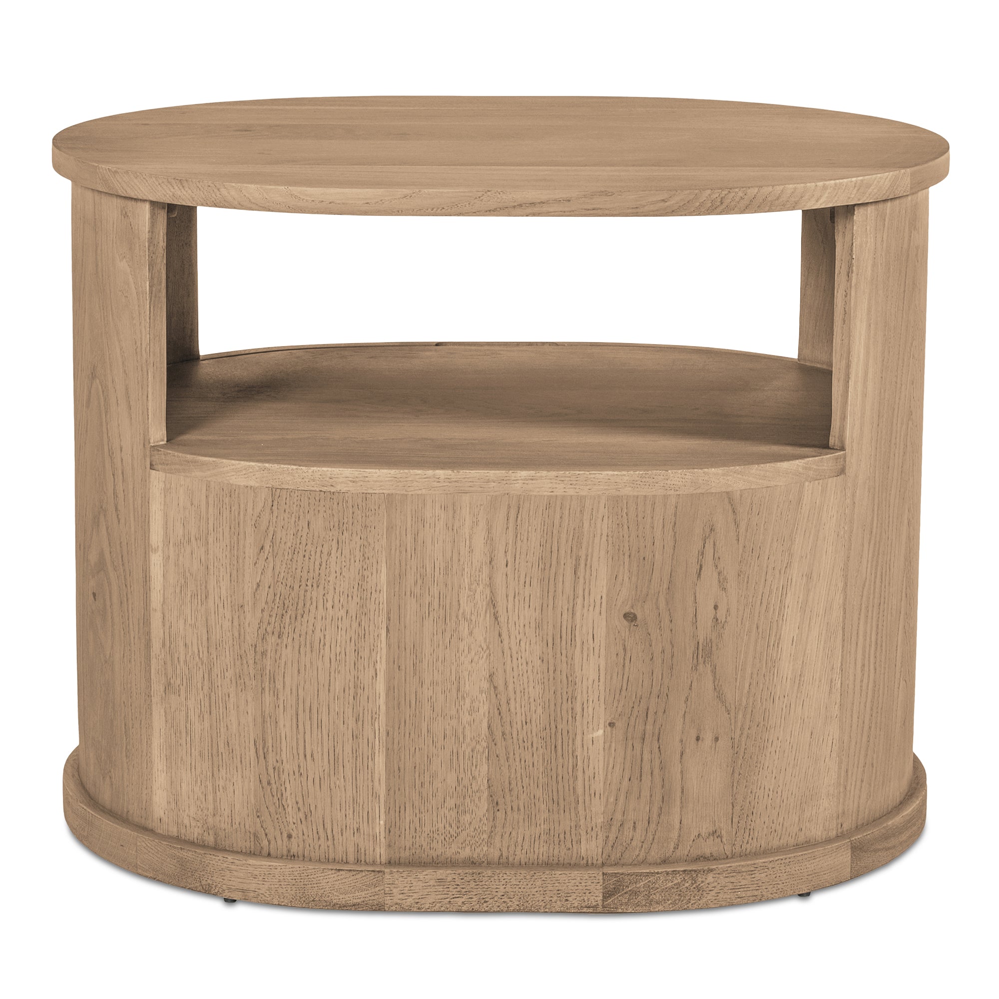 Table de chevet minimaliste en chêne massif avec tiroir capsule à fermeture silencieuse pour chambre à coucher