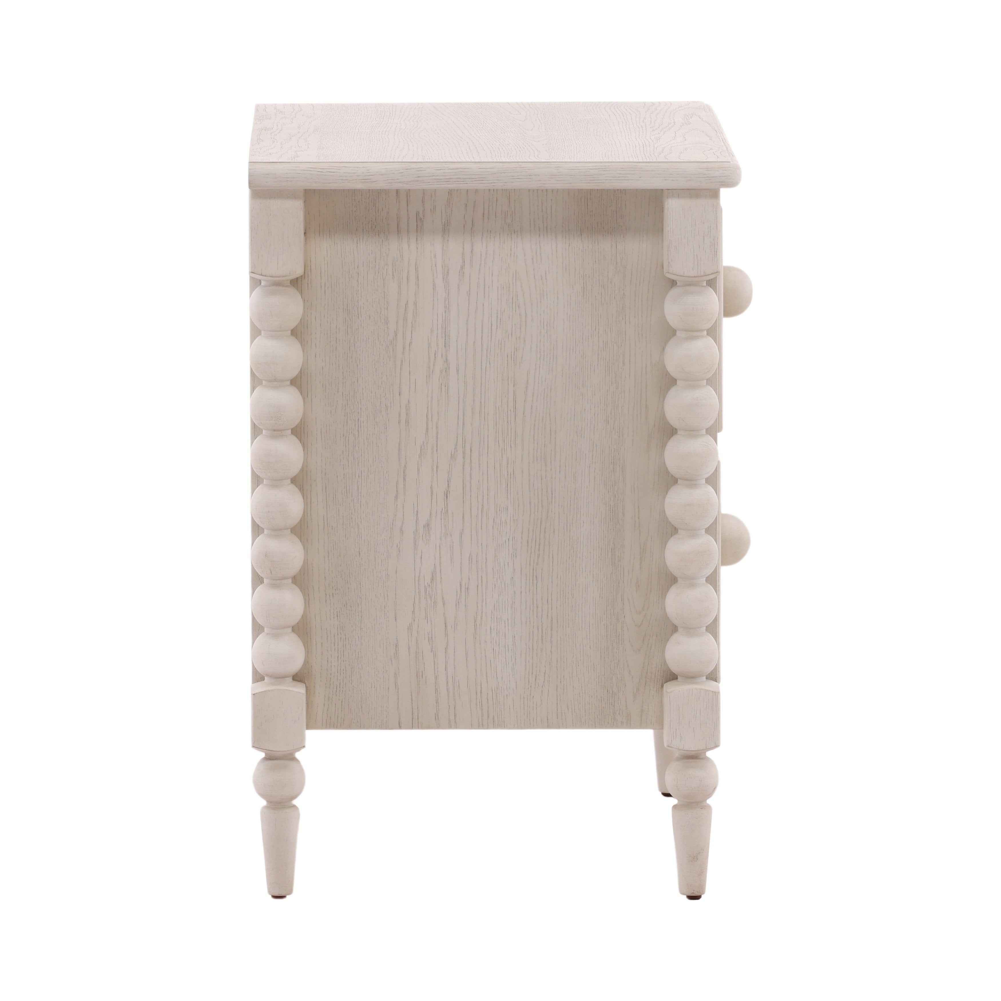 Table de chevet simple en bois massif avec armoire à porte unique pour chambre à coucher