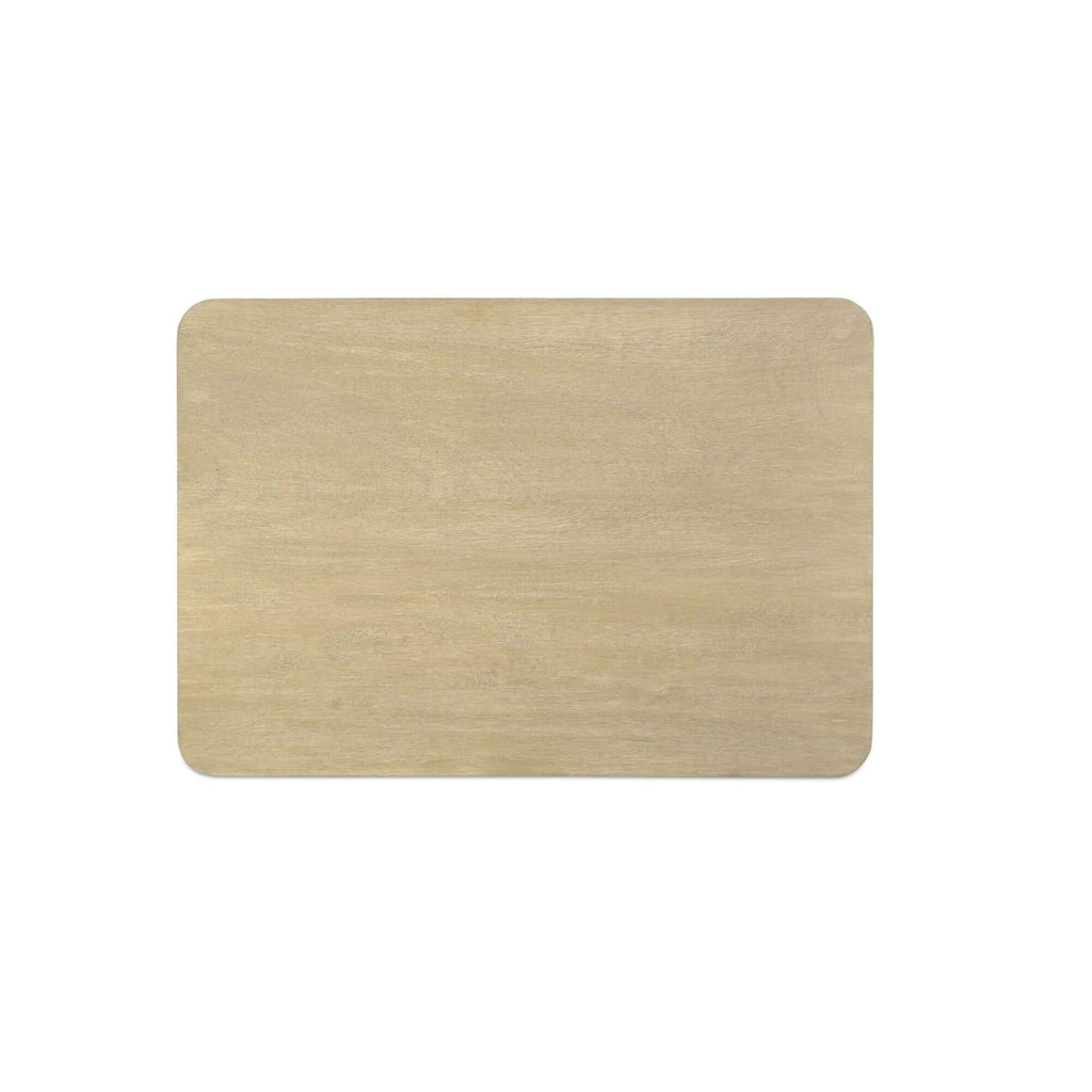 Table de chevet Shaker en bois de manguier avec bord festonné et poignées en laiton massif pour chambre à coucher